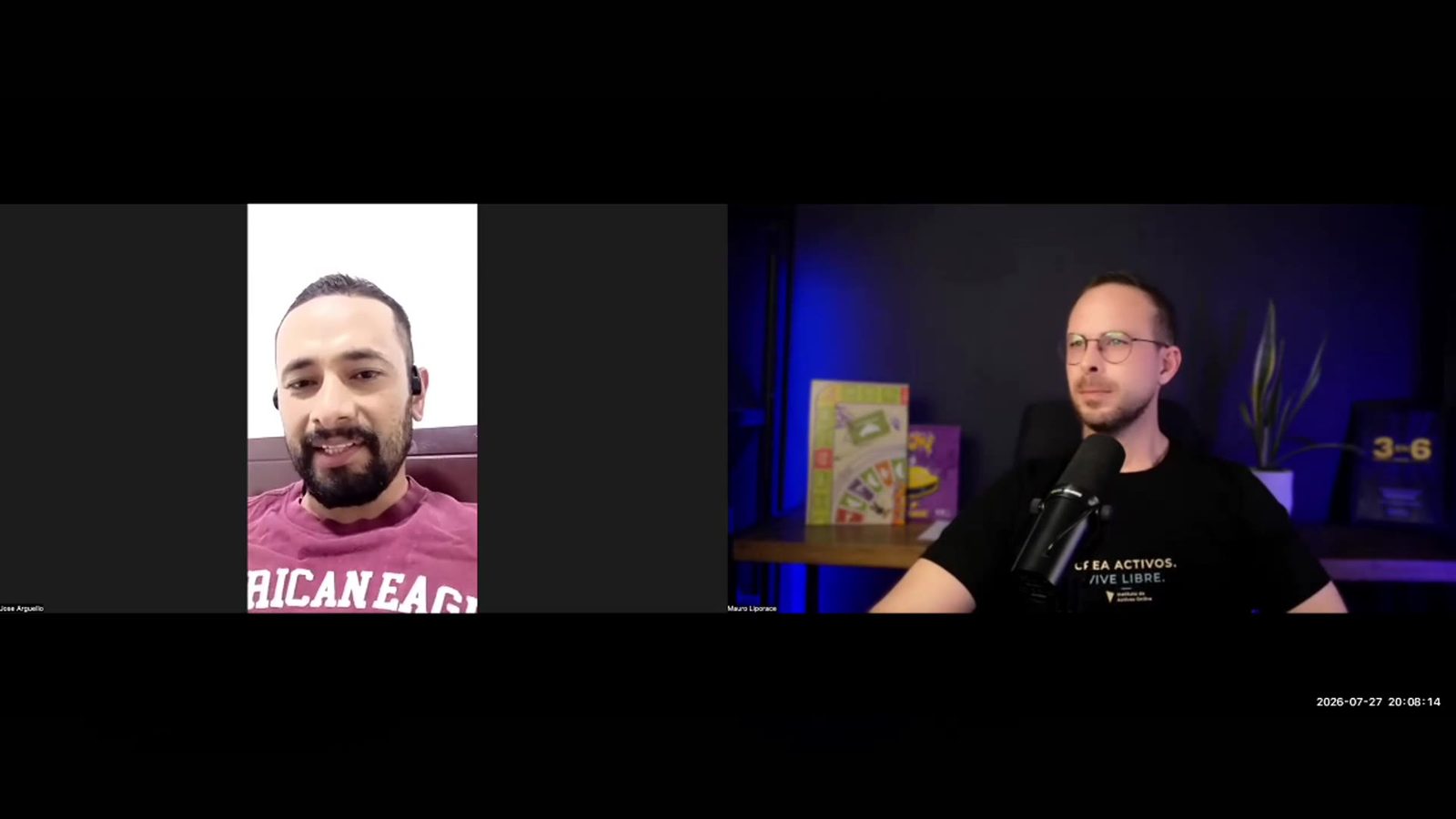 Testimonio en video de José Argüello